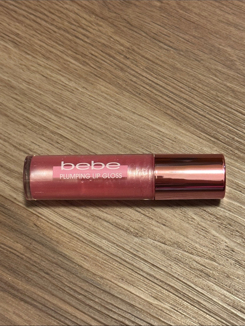 bebe Plumping Lip Gloss - Shimmery Rose Pink